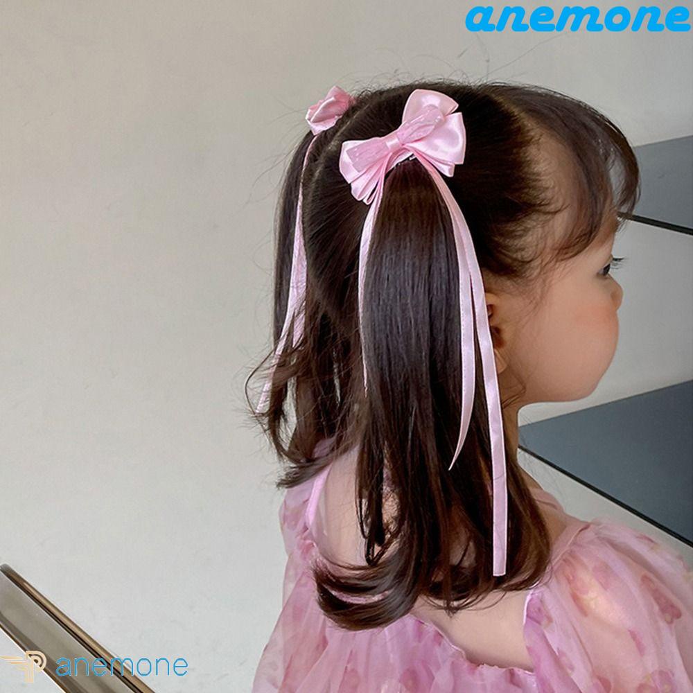 Kẹp Tóc Hình Nơ Dáng Dài Kiểu Dáng Ngọt Ngào Cho Bé Gái