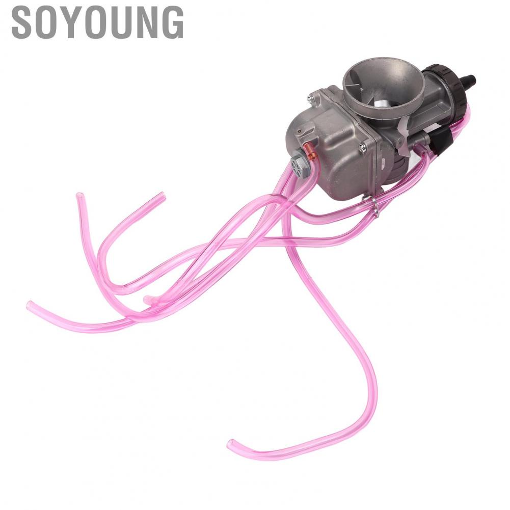 Soyoung Motorcycle Carburetor  PWK 38mm Carb Anodized High Performance Improved Air Flow for TRX250R CR250 ATC250R