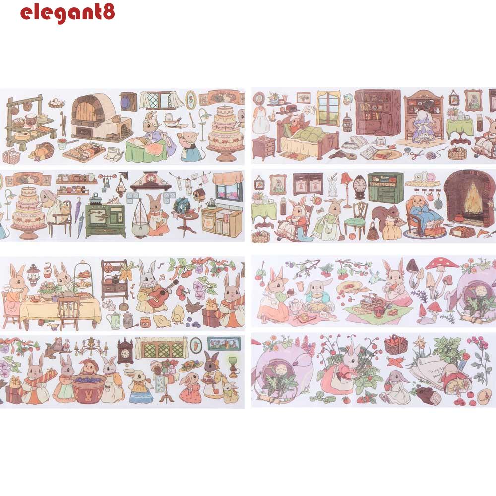 Nhãn Dán Trang Trí Sổ Tay Album Ảnh Hình Thỏ Dễ Thương Sáng Tạo