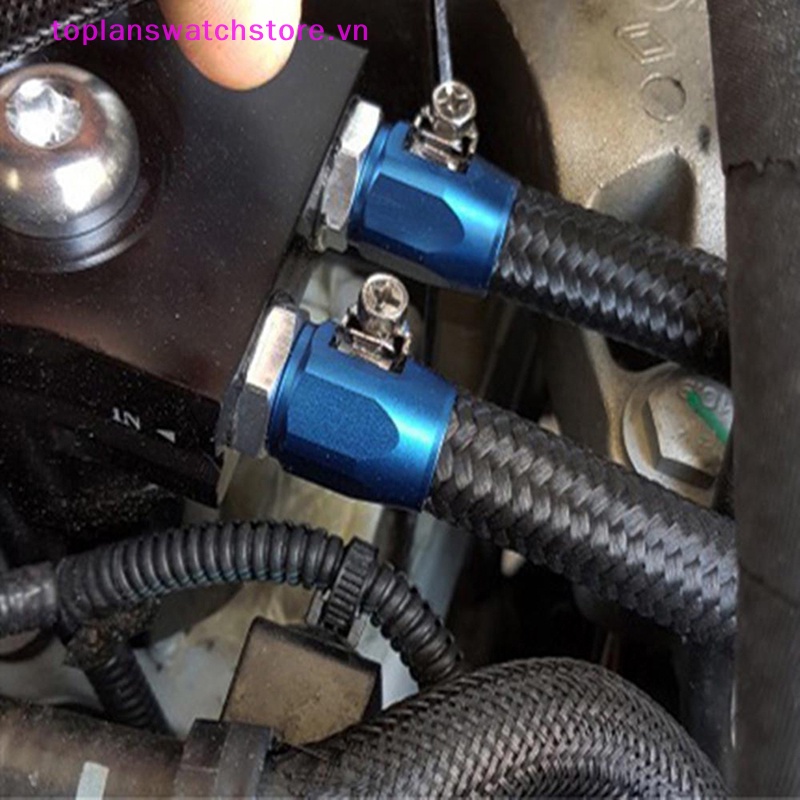 Kẹp Ống Dẫn Nhiên Liệu AN4 / AN6 / AN8 / AN10 / AN12 Bằng Nhôm Cho Xe Hơi