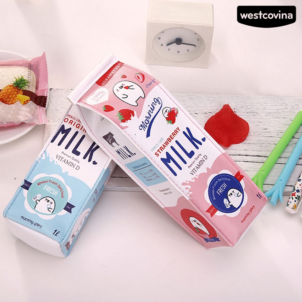 [COD]♪Túi Đựng Bút Giả Da Sức Chứa Lớn Có Khóa Kéo Tiện Dụng Cho Nam