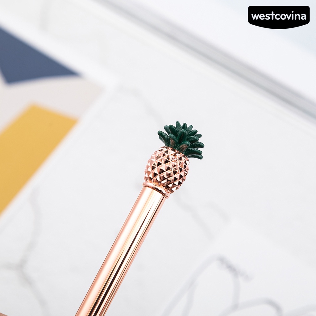 [COD]♪Bút Bi Vỏ Kim Loại Chống Trượt Dễ Thương