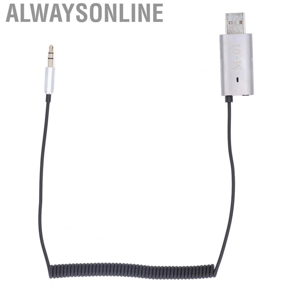 Alwaysonline Car  Aux Adapter Receiver Memory Connection for