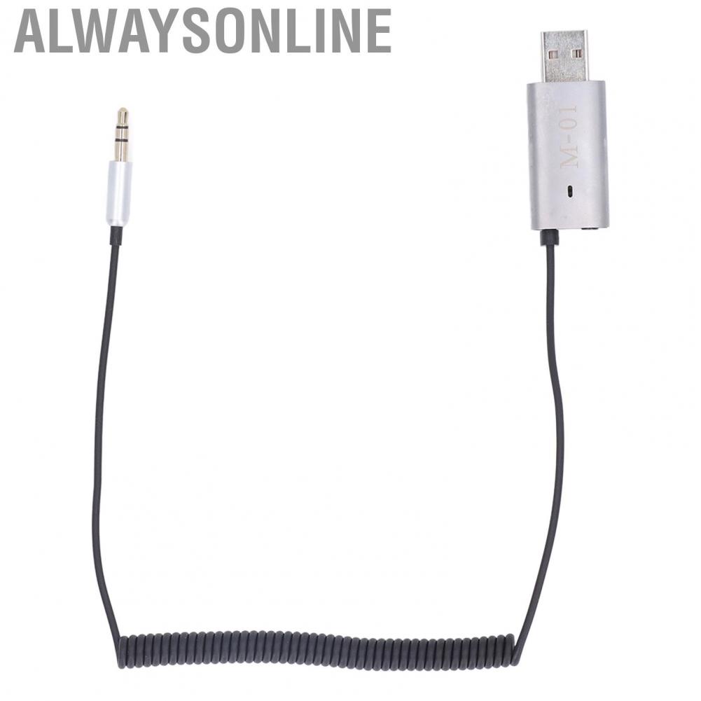 Alwaysonline Car  Aux Adapter Receiver Memory Connection for