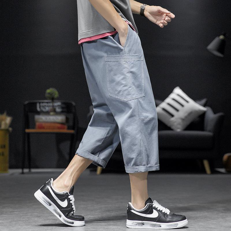 Quần Short Mỏng Dáng Rộng Phong Cách Nhật Bản Thời Trang Mùa Hè Dành Cho Nam M-5xl 7 Điểm