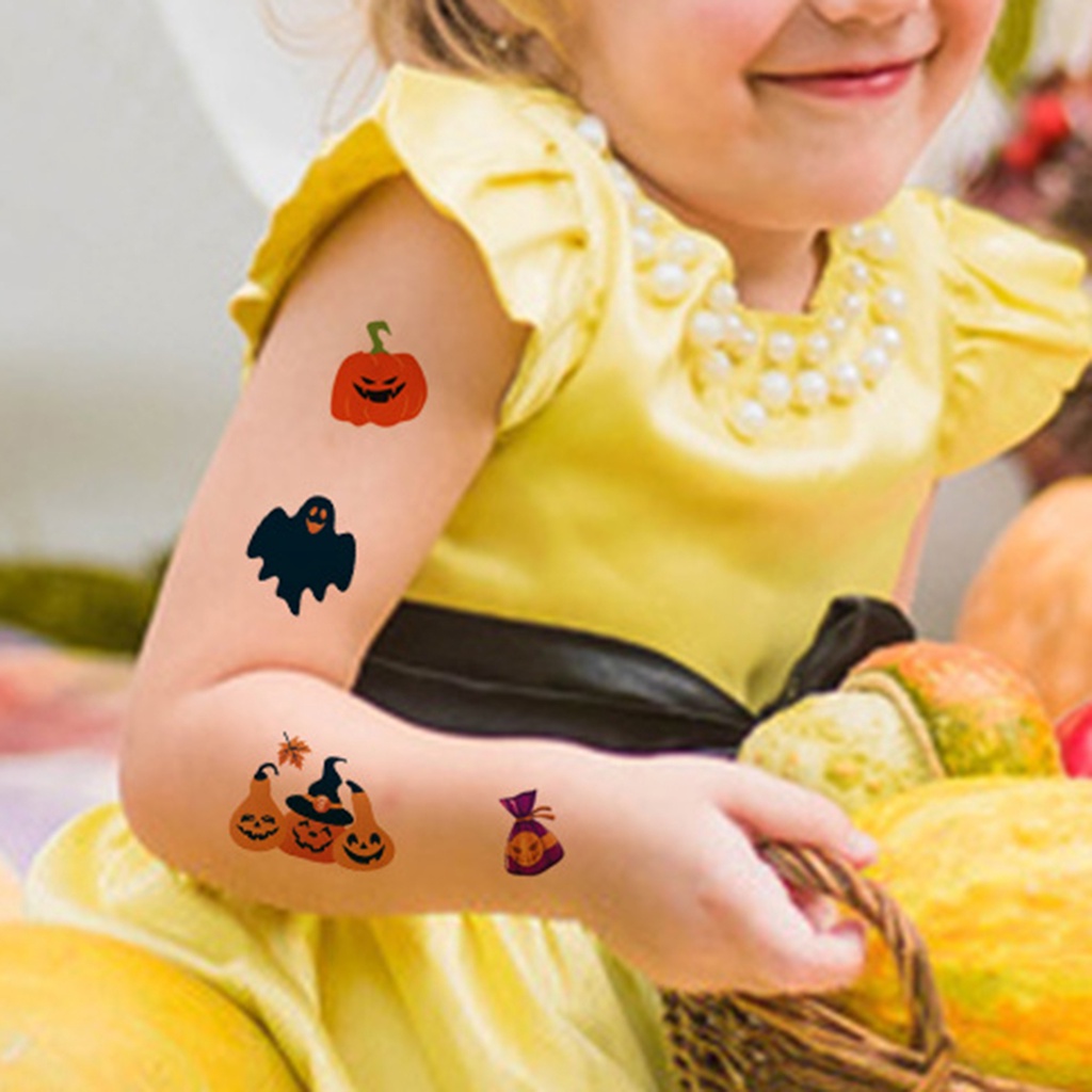 Set 10 Hình Xăm Dán PVC Hiệu Ứng Ánh Kim Độc Đáo DIY