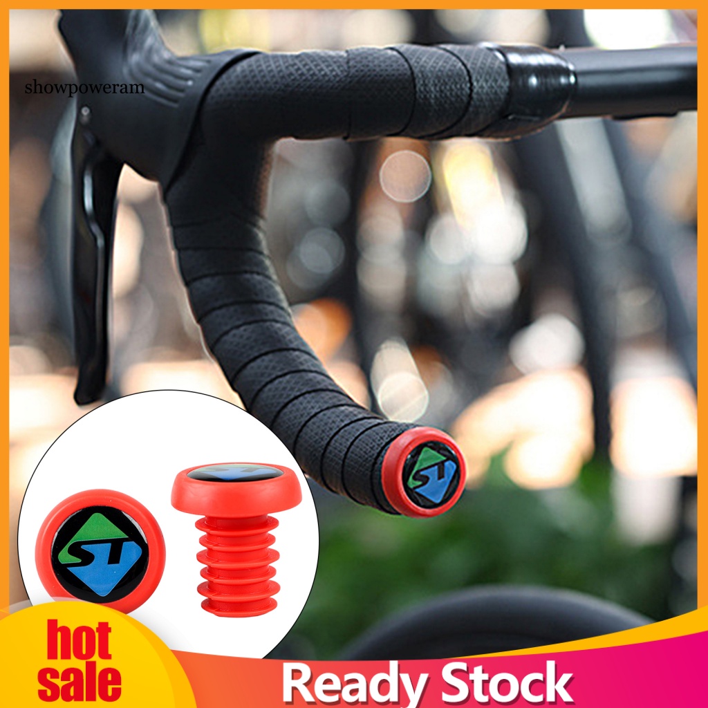 1 Cặp Nút Chắc Chắn Gắn Tay Lái Xe Đạp Chất Liệu Tpe Sturdy