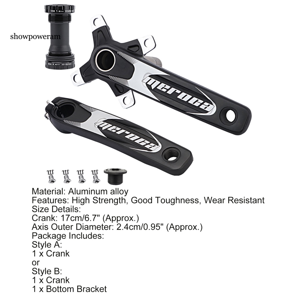 1 Bộ Trục Khuỷu Siêu Nhẹ Màu Sắc Tươi Sáng Cho Xe Đạp