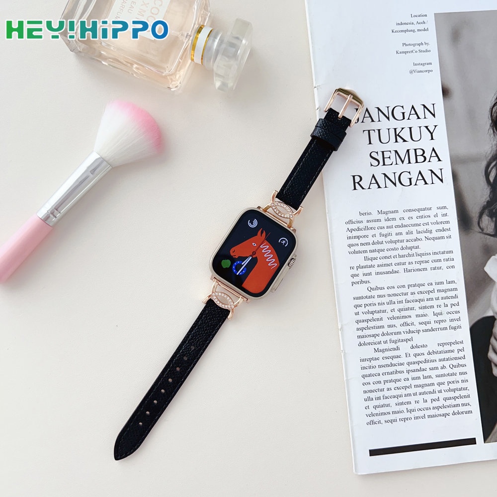 Dây Đeo Đồng Hồ Thông Minh Bằng Kim Cương Cho iwatch series 8 / 7 / 6 / SE / 5 / 4 45 / 44 / 42 / 41 / 40 / 38mm