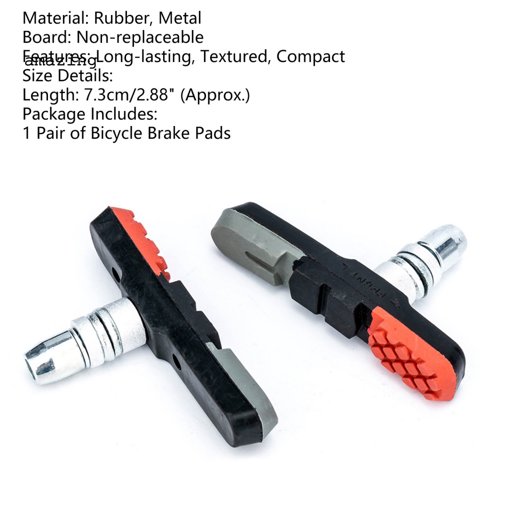 1 Cặp Má Phanh Xe Đạp Hình Chữ V Chống Biến Dạng