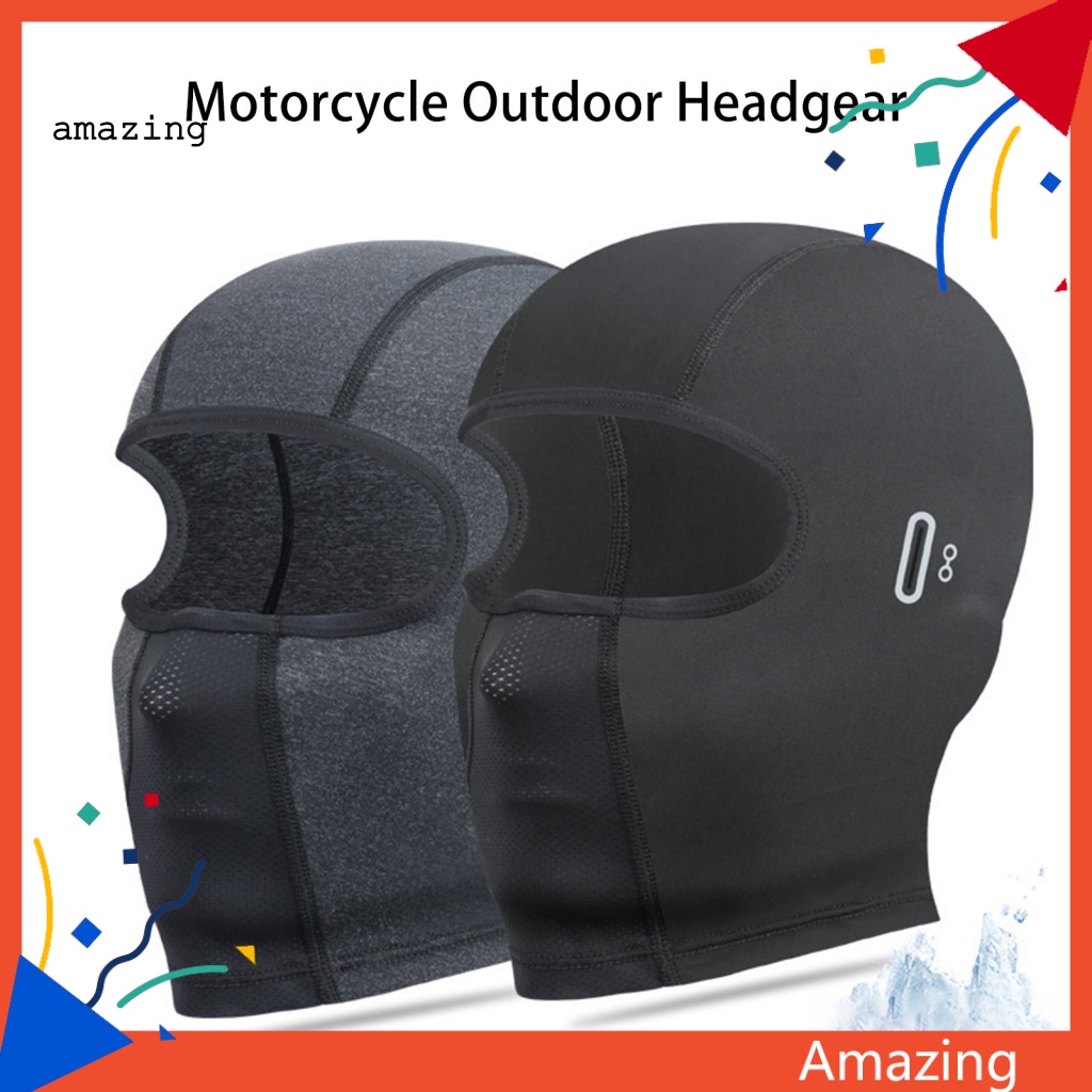 Mũ Trùm Đầu Màu Sắc Trơn Chống Gió Co Giãn Dùng Khi Lái Xe Ngoài Trời