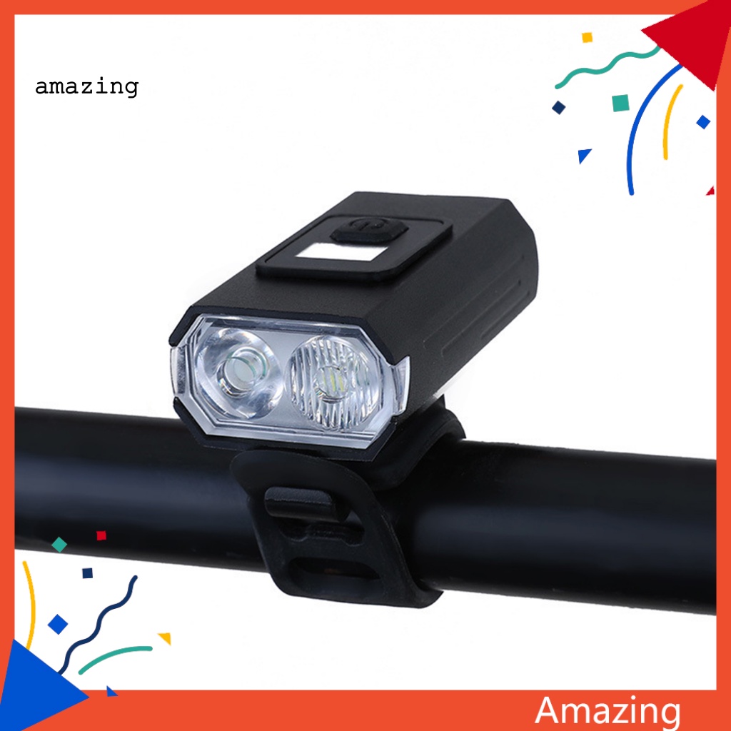 Đèn Pha Xe Đạp Sạc USB Chống Thấm Nước Tiện Lợi