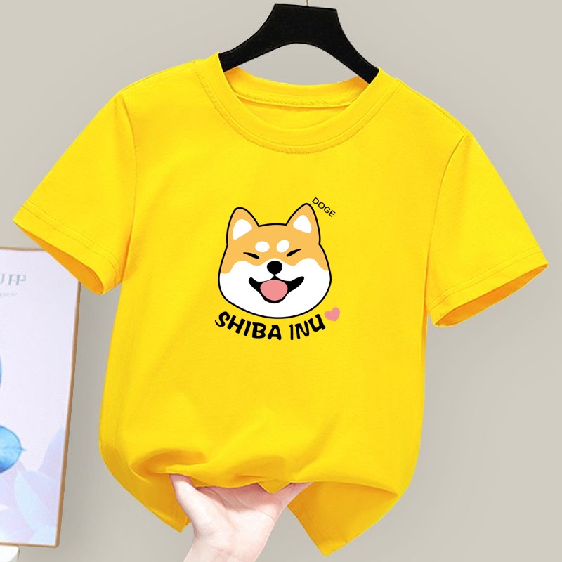Áo Thun Unisex In Họa Tiết Hoạt Hình Dễ Thương Cho Bé