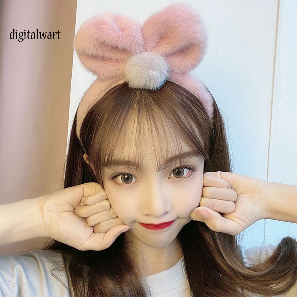 Kỹ Thuật Số| Băng Đô Nhung Mềm Mại Đính Nơ Đáng Yêu Cho Nữ