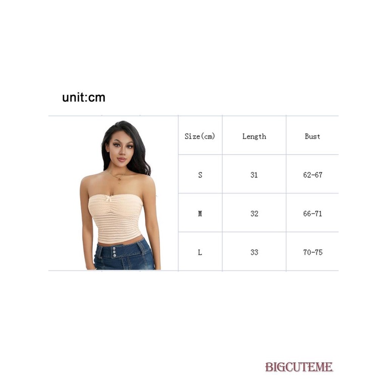 [] - Áo Croptop Trễ Vai Không Dây Co Giãn Màu Trơn Thời Trang Đường Phố Câu Lạc Bộ Đường Phố Mùa Hè Dành Cho Nữ