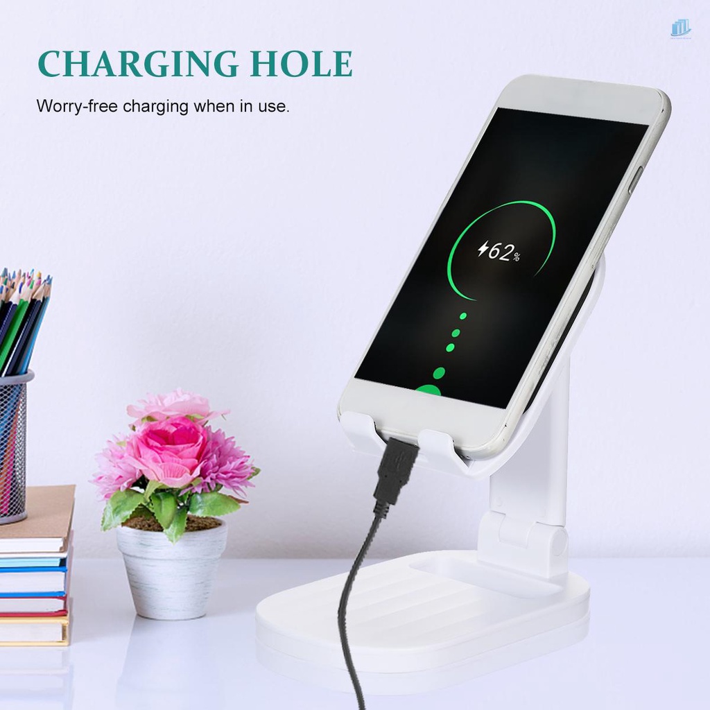 Giá Đỡ Điện Thoại 4~10 Inches Bằng Hợp Kim ABS Để Bàn Có Thể Điều Chỉnh Chiều Cao