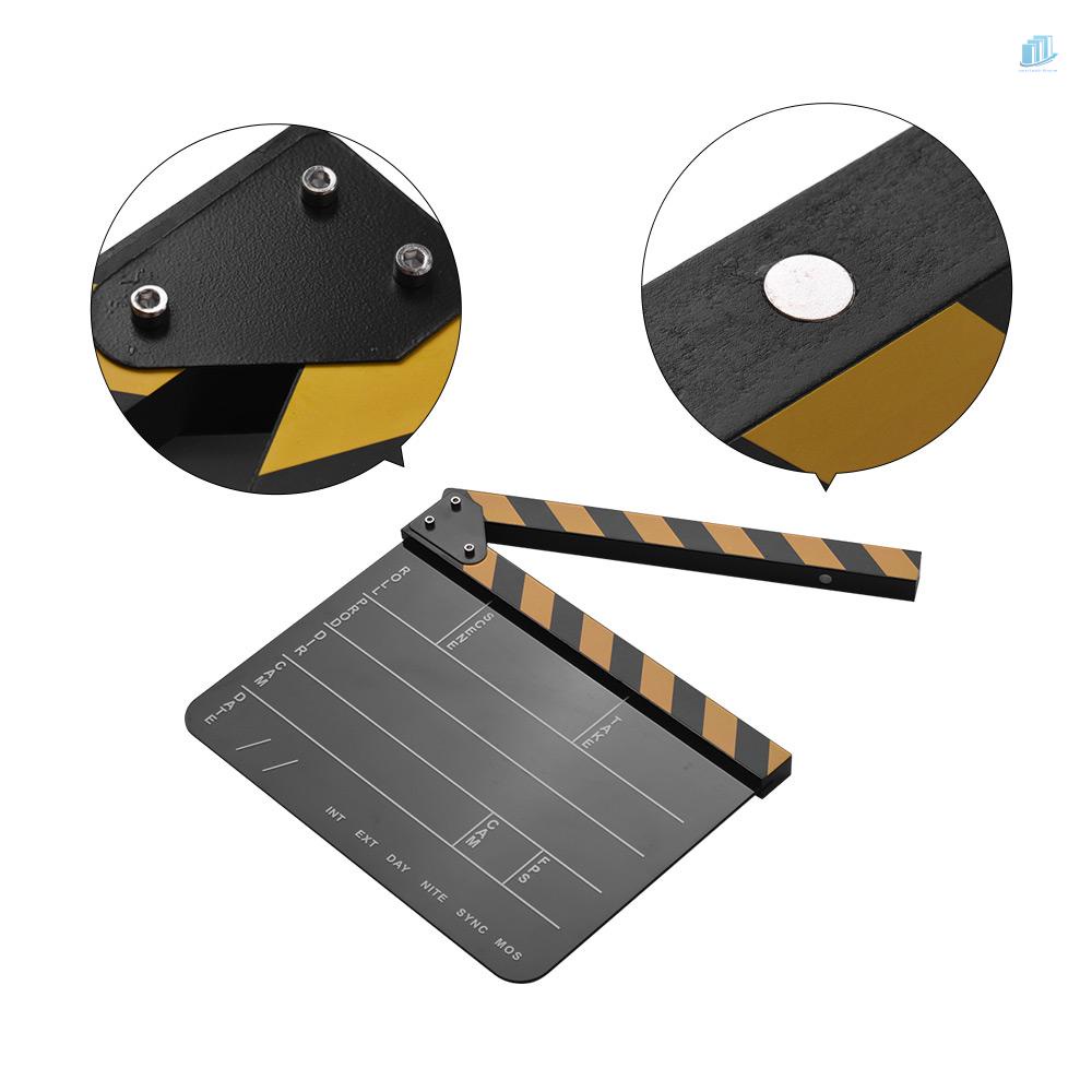 Bảng Clapper Thông Minhwatchinone Bằng Acrylic Màu Vàng / Đen Chuyên Dụng Cho Quay Phim