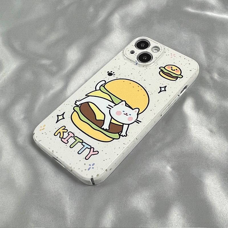 Ốp Điện Thoại Cứng / Mỏng In Họa Tiết Chó Burger Dễ Thương Cho Iphone xs14 7 13 1211 Xr8 TLY1