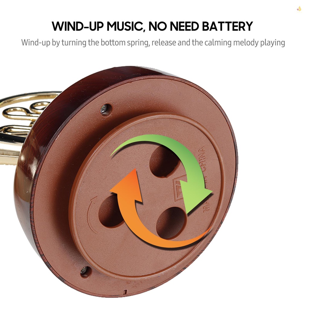 Hộp Nhạc Bằng Đồng Thau Kiểu Cổ Điển Dùng Làm Quà Tặng