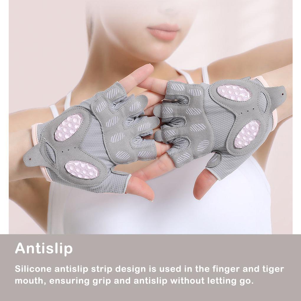 Set 2 Găng Tay Hở Ngón Chống Trượt Thấm Hút Mồ Hôi Tốt