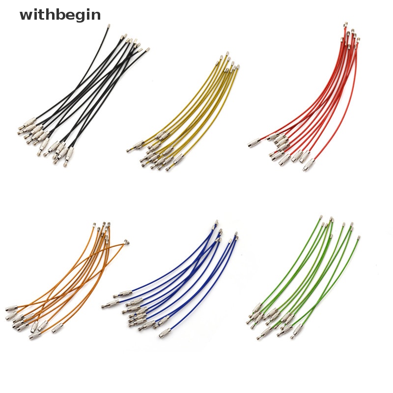 Set 10 Dây Móc Chìa Khóa Hình Máy Bay Bằng Thép Không Gỉ