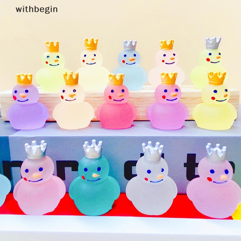 Bộ 3 Phụ Kiện Vương Miện Mini Dạ Quang Trang Trí Xe Hơi / Nhà Cửa DIY