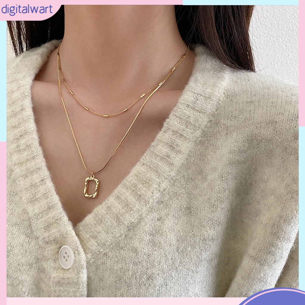 [IGT] Vòng cổ Bằng Thép Không Gỉ Khối Lượng Nhẹ Trang Trí Thanh Lịch Màu Sắc Đơn Giản Dành Cho Nữ