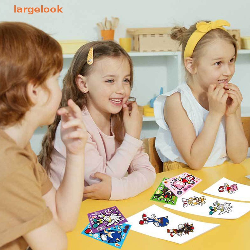 Bộ 12 / 16 Sticker Dán Trang Trí Hình Sonic The Hedgehog