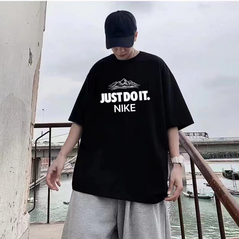 N88- Áo Thun Tay Ngắn In Hình justdoit Doodle Peakhergetrfs Cổ Điển Mới