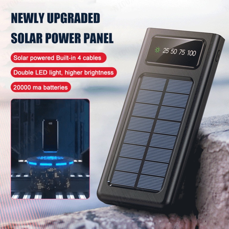 Pin Sạc Dự Phòng Năng Lượng Mặt Trời Với Dung Lượng 20000mAh Cho Tất Cả Các Cần Thiết Của Bạn