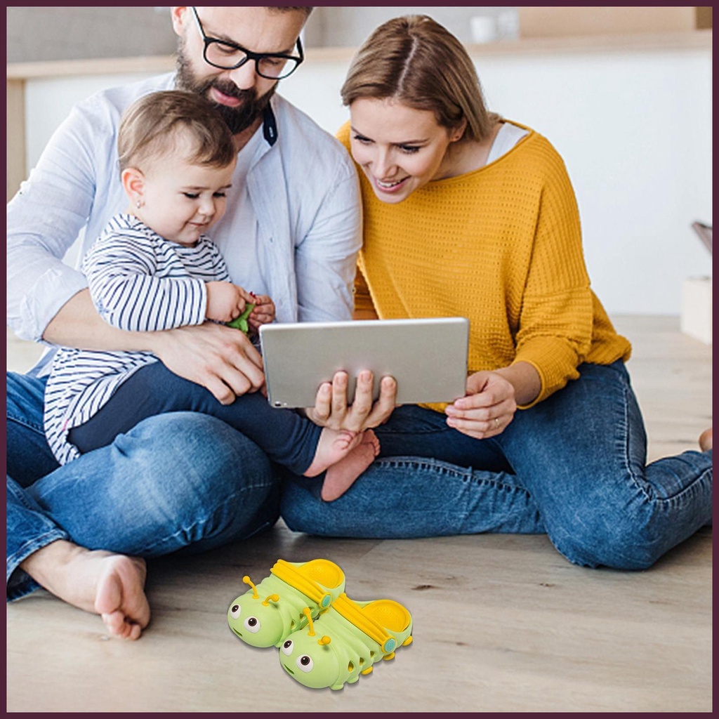 Dép đi biển Mùa Hè Chất Lượng Cao In Họa Tiết Sâu Bướm Hoạt Hình Dễ Thương Chất Lượng Cao Cho Trẻ Em 202