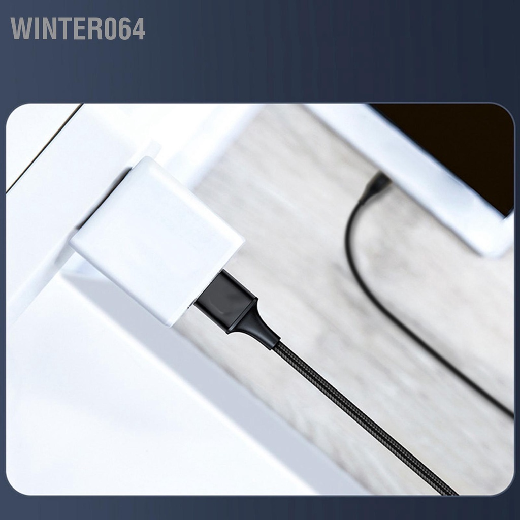 Winter064 Cáp Sạc USB 3 Trong 1 1.2 Mét Chống Mài Mòn Xe Đa Năng Cho Điện Thoại Di Động