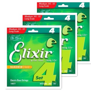 Elixir nanoweb 14077 Bộ Băng bass