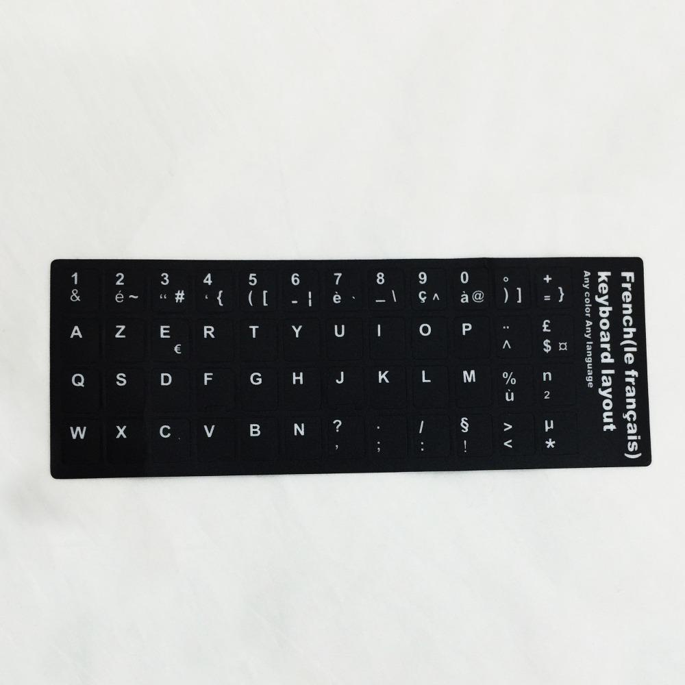 Francesco keyboard stickers french non degumming english multi-language nga máy tính xách tay pc tây ban nha bảng chữ cái nút bố trí