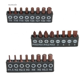 【GRCEKRIN】8 Pcs PH/Torx Star Screwdriver Bits 25mm Hex-Shank Security Magnetic Driver Bit