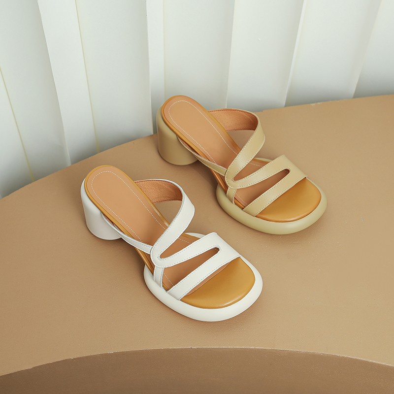 Duoya Dép Sandal Da Mềm Đế Dày Chống Thấm Nước Thời Trang Mùa Hè Cho Nữ