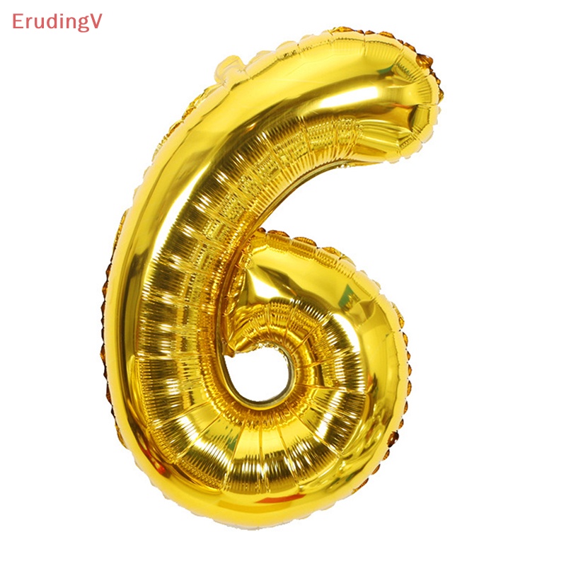 [ErudingV] Bóng Bay Hình Số Lá Vàng / Bạc Trang Trí Tiệc Sinh Nhật / Đám Cưới [Mới]