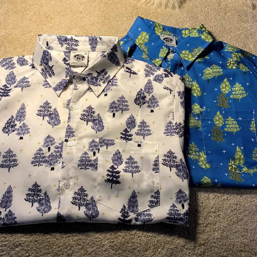 NRVP Áo Sơ Mi Nữ Ngắn Tay In Họa Tiết Độc Đáo Phong Cách Hàn Quốc Mới