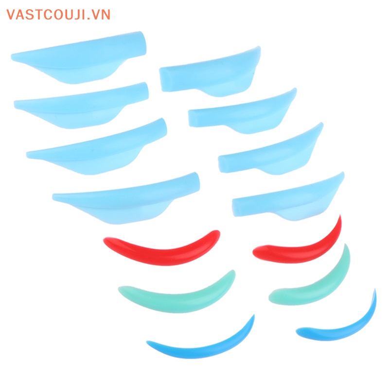 Set 3 / 4 / 7 Cặp Đệm Silicone Hỗ Trợ Uốn Mi Giả Có Thể Tái Sử Dụng