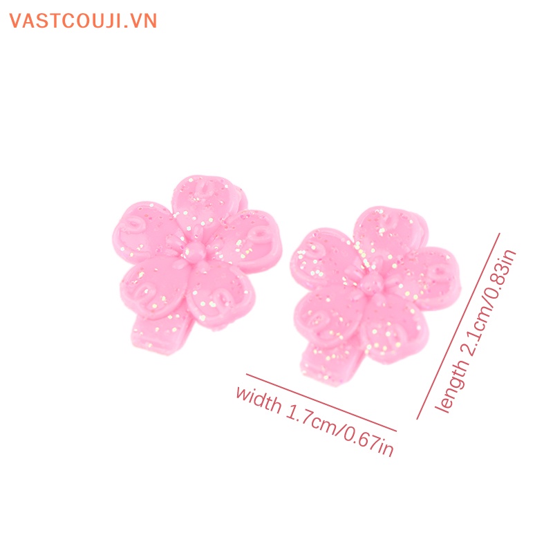 2 Kẹp Tóc Hình Hoa Xinh Xắn Cho Búp Bê 1 / 6