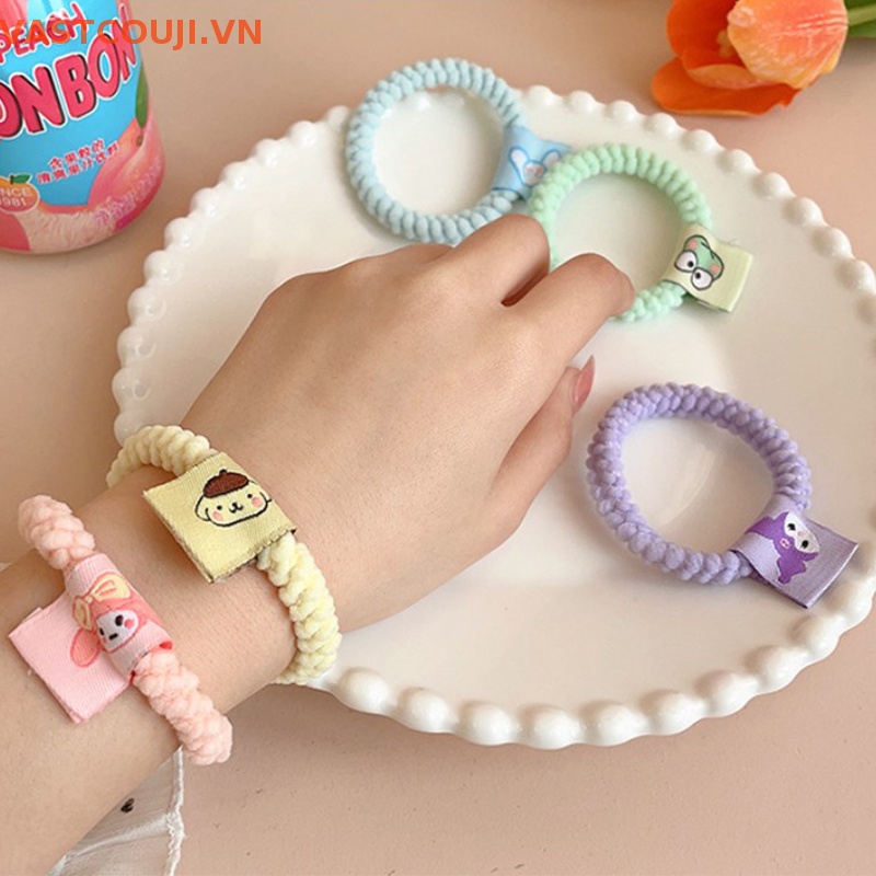 Dây Buộc Tóc Cao Su Co Giãn Màu Kẹo Ngọt Thời Trang Cho Nữ
