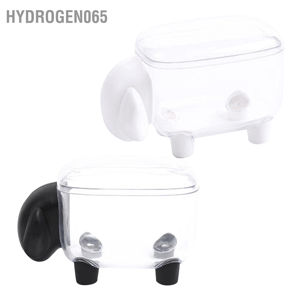 Hydrogen065 Giá đỡ tăm bông Thiết kế cừu Hộp đựng trong suốt trang trí nhà cửa