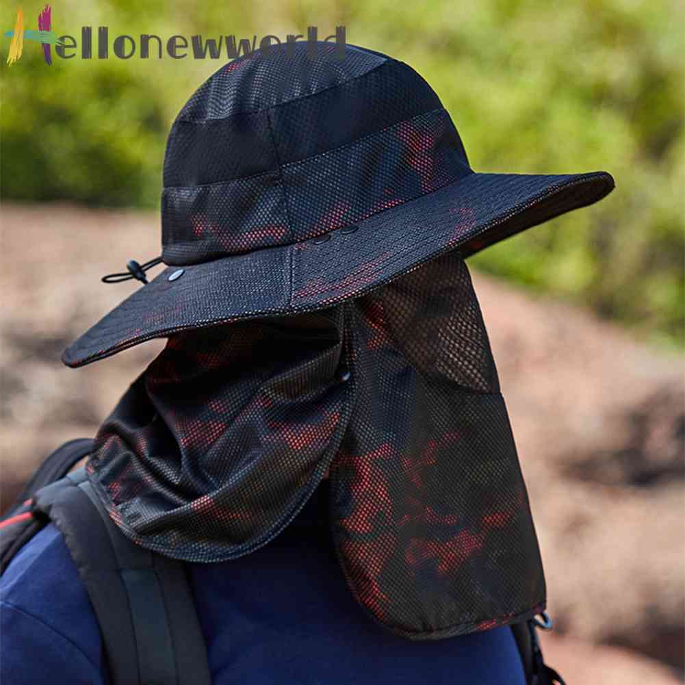 Mũ Polyester Chống Tia UV Bảo Vệ Khuôn Mặt Có Thể Điều Chỉnh Dành Cho Làm Vườn