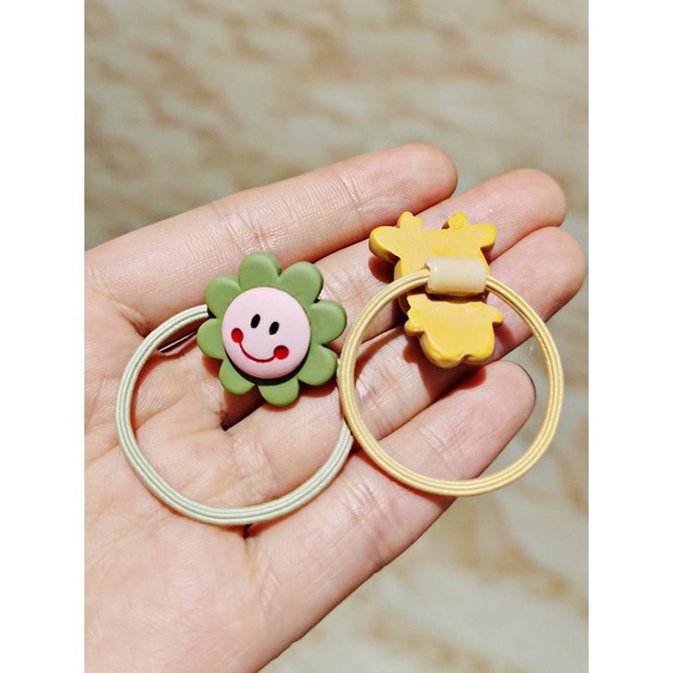 Ygt Dây Buộc Tóc Cao Su Co Giãn Nhỏ Nhắn Dễ Thương Phong Cách Hàn Quốc