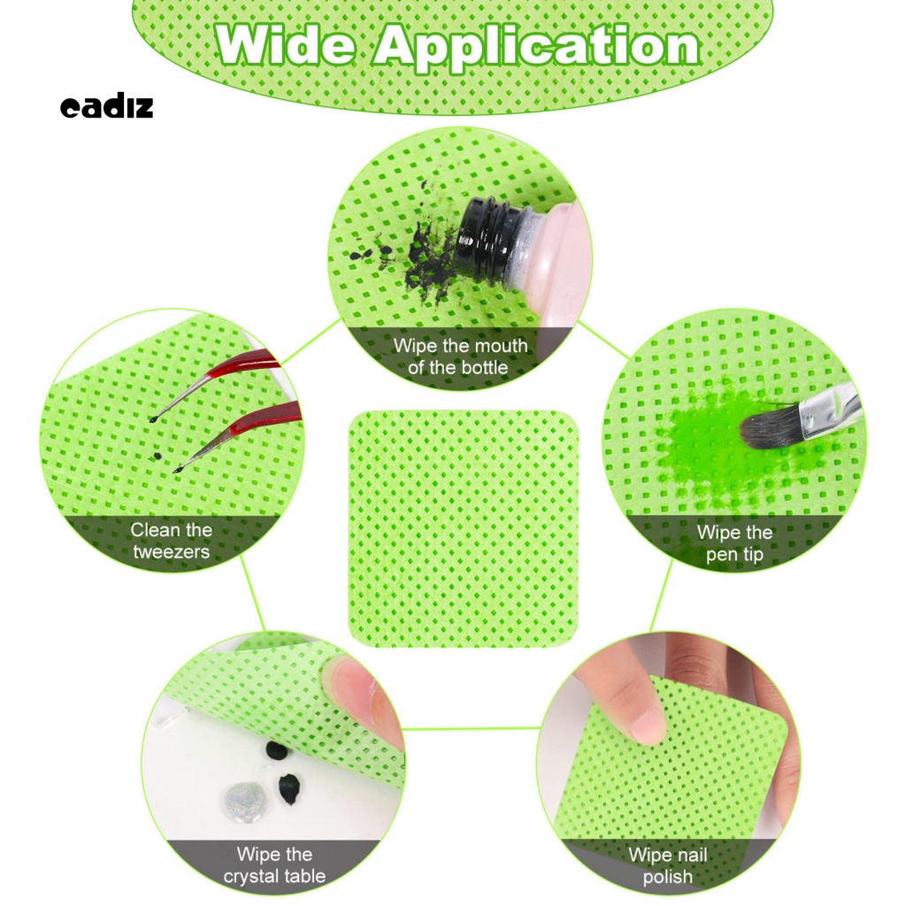 1 Bộ Miếng Đệm Tẩy Sơn Móng Tay Không Xơ Vải Tiện Dụng