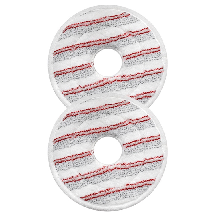 2pcs Mop Head Replacement Reusable Home Round Shape Easy Cleaning Super Absorption Quickly Install Fits For Spin