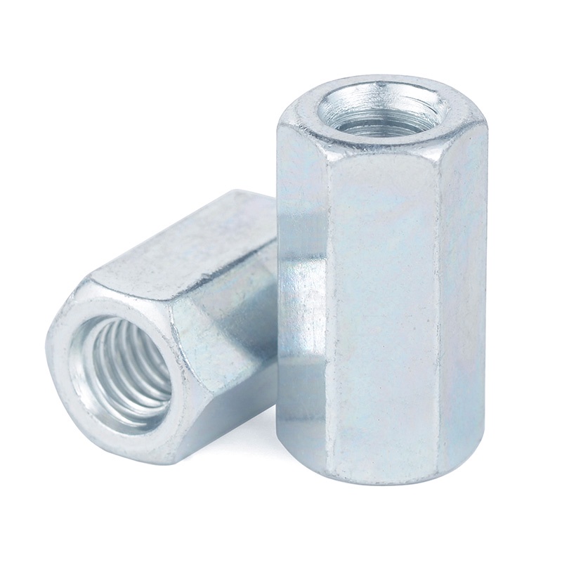 Đai Ốc Lục Giác Nối Dài Mạ Kẽm M6 M8 M10 M12 Chuyên Dụng