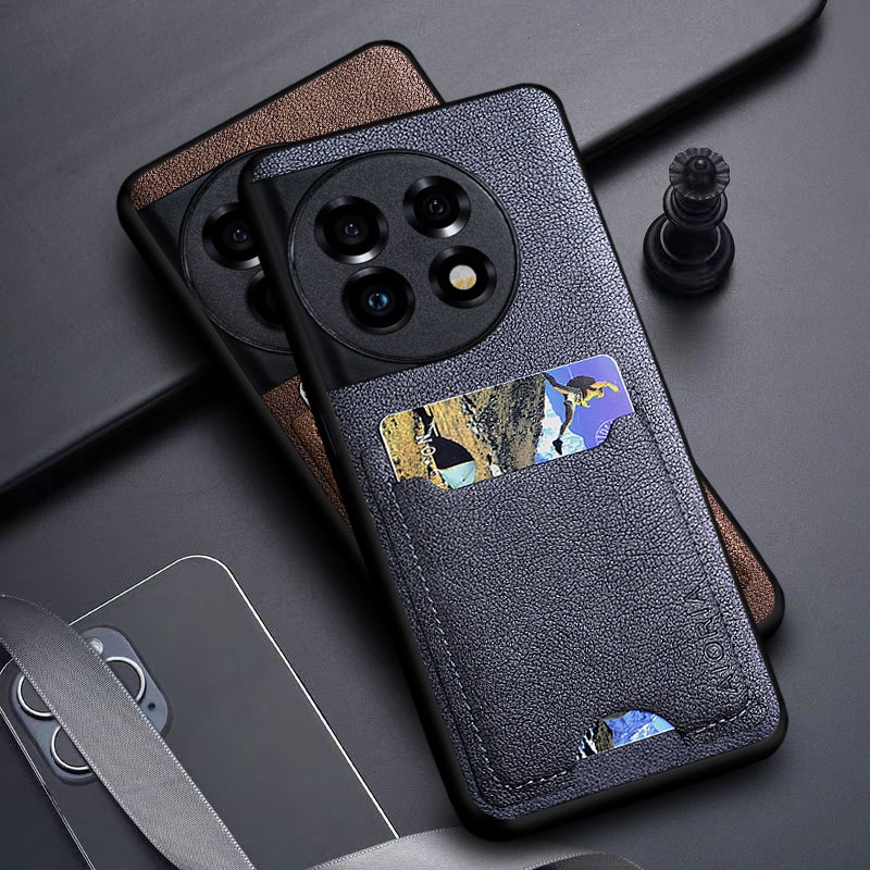 Khe Cắm Thẻ Túi Đựng Ốp điện thoại Cho Oneplus 11 10 Pro 10T 5G funda Da Sang Trọng Ốp điện thoại co