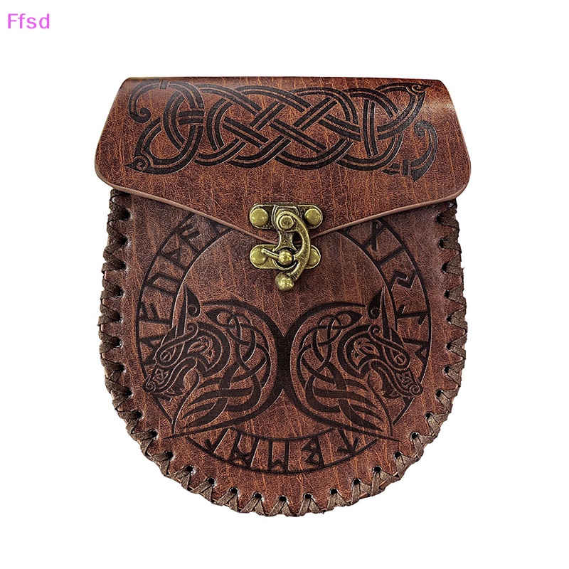 {Ffsd} Túi Da Đựng Tiền Phong Cách Thời Trung Cổ * Hàng Bán Chạy