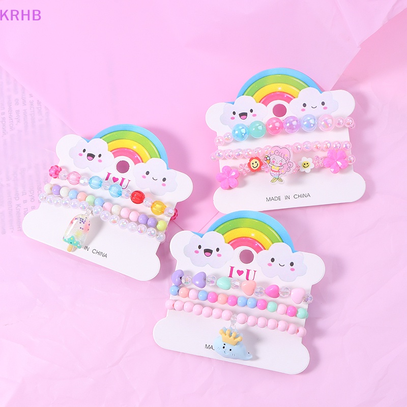 1 Vòng Tay Chuỗi Hạt Dễ Thương Cho Bé Gái Mới